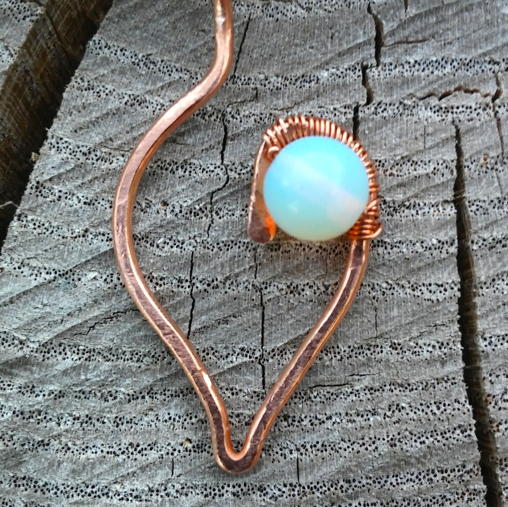 Moonstone Leaf Minimalist Pendant